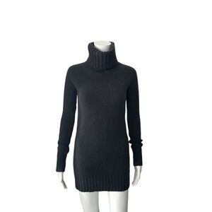 $405 Theory Gray Cashmere Turtleneck Sweater Size Small